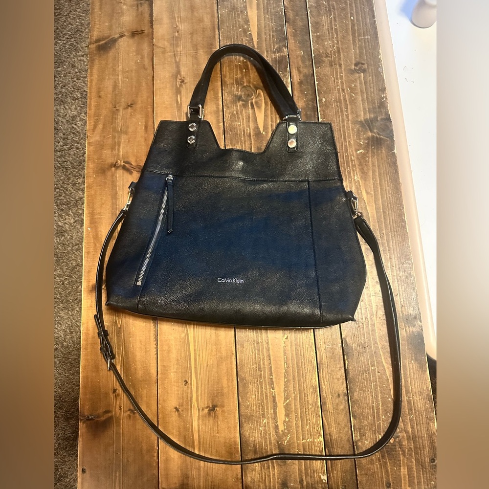 Calvin Klein Navy Blue Tote Bag